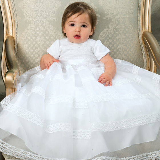 Sarah Louise Christening Gown & Bonnet - 1168